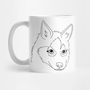 Best Siberian Husky | Cute Dog Face | wolf Mug